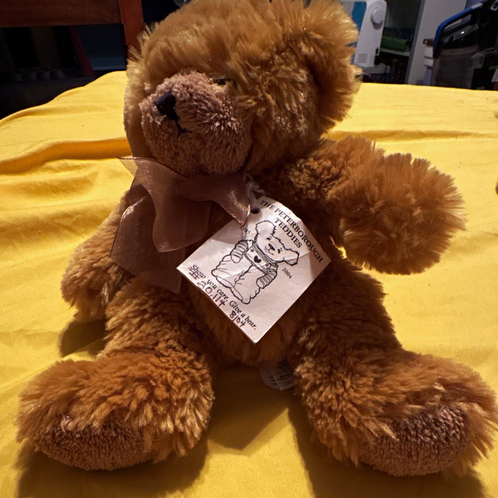 Creature Comforts Peterborough Teddies Brown Bear Plush 8in With Tag #30114